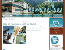 Tablet Screenshot of musee-eau.com